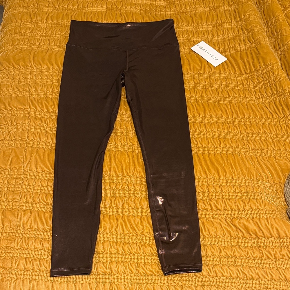 Athleta shiny leggings